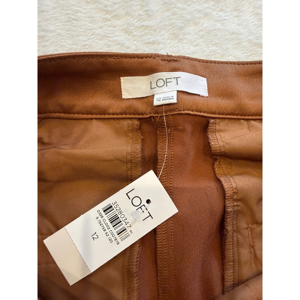 LOFT Rust-Brown Cargo Trousers - Picture 5 of 6
